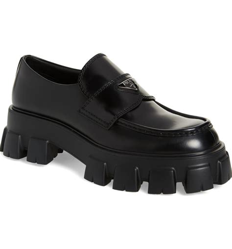 lug sole prada loafers|lug sole loafers.